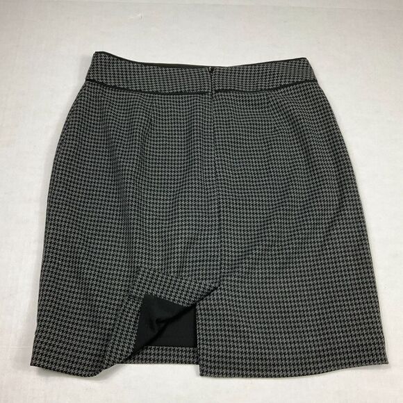 Banana Republic Womens Pencil Skirt Houndstooth Professional Back Zip Up Size 4 - Picture 6 of 11